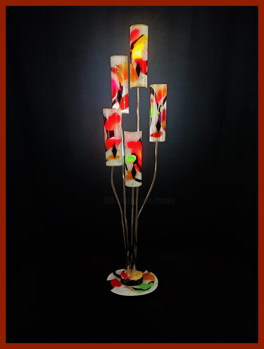 Σκίτσο με τίτλο "LAMPE COLLECTION GR…" από Jean Luc Masini, Αυθεντικά έργα τέχνης, Φωτιστικό