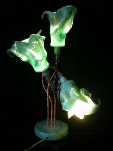 Design titled "LAMPE 3 TULIPES BLE…" by Jean Luc Masini, Original Artwork