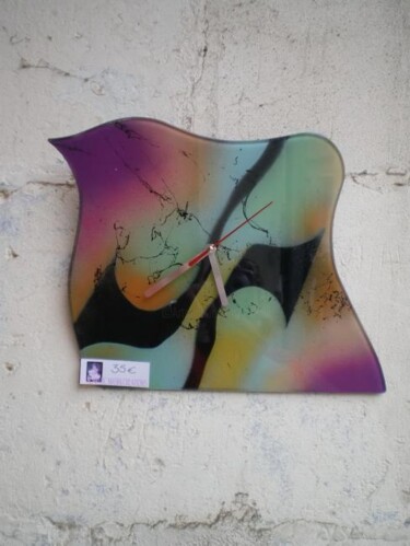 Художественная композиция под названием "horloge plexi" - Jean Luc Masini, Подлинное произведение искусства