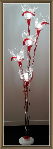 Design titled "Lampadaire Planète" by Jean Luc Masini, Original Artwork, Glass