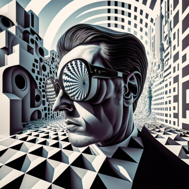 "In The City 4" başlıklı Dijital Sanat Jean Luc Michon tarafından, Orijinal sanat, AI tarafından oluşturulan görüntü