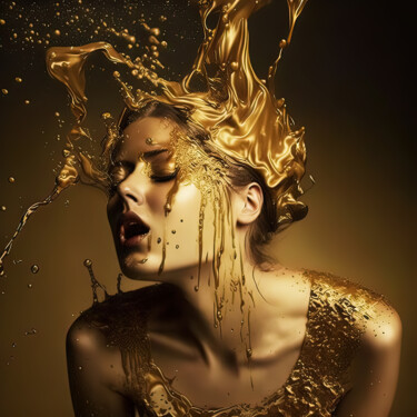 Цифровое искусство под названием "Splash 2" - Jean Luc Michon, Подлинное произведение искусства, Изображение, сгенерированно…