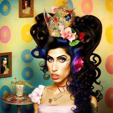 Цифровое искусство под названием "Amy 2" - Jean Luc Michon, Подлинное произведение искусства, Изображение, сгенерированное ИИ