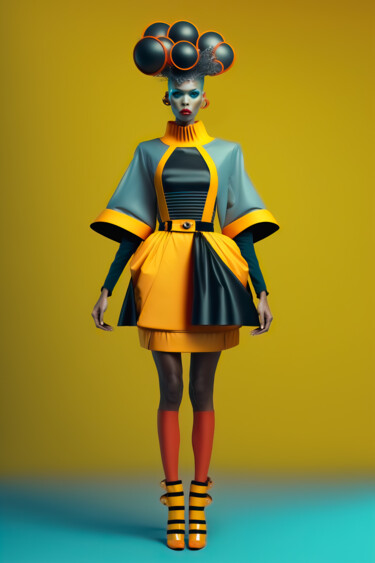 Digital Arts titled "Fashion 6" by Jean Luc Michon, Original Artwork, AI generated image