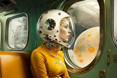 Цифровое искусство под названием "Interstellar Odysse…" - Jean Luc Michon, Подлинное произведение искусства, Изображение, сг…