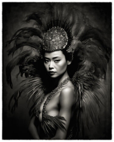 Arte digitale intitolato "China Girl 2" da Jean Luc Michon, Opera d'arte originale, Immagine generata dall'IA