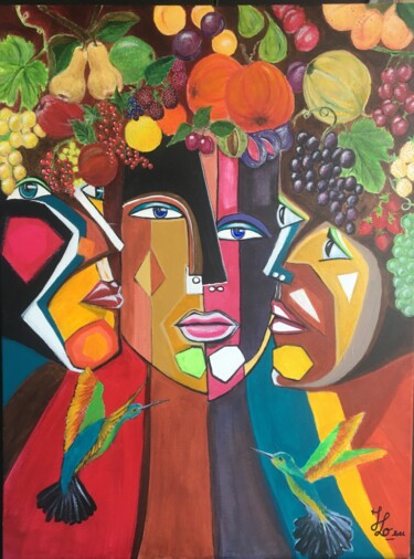 L’union automnale Peinture intitulée "L’union automnale" par Jean Luc Onré, Œuvre d'art originale, Acrylique