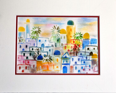 Dessin intitulée "Jérusalem" par Jean-Luc Pavaut "Yaakov", Œuvre d'art originale