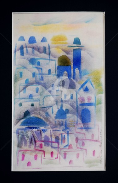 Dessin intitulée "Jerusalem" par Jean-Luc Pavaut "Yaakov", Œuvre d'art originale