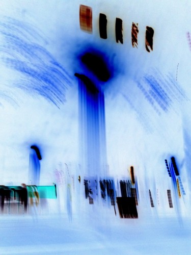 Arts numériques intitulée "Abstraction Bleue.j…" par Jean-Luc Perrault, Œuvre d'art originale, Peinture numérique