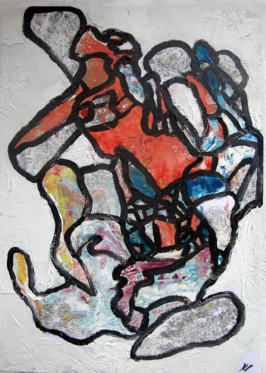Peinture intitulée "Délirium.jpg" par Jean-Luc Perrault, Œuvre d'art originale, Huile
