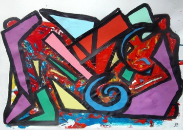 Painting titled "Composition-pour-So…" by Jean-Luc Perrault, Original Artwork