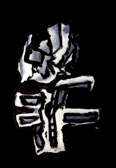 Peinture intitulée "Totem.jpg" par Jean-Luc Perrault, Œuvre d'art originale