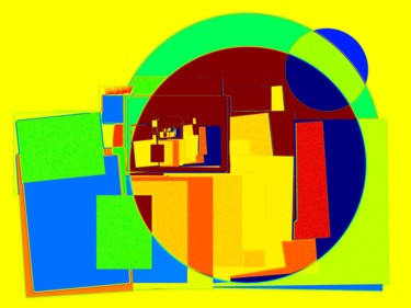 Arts numériques intitulée "Abstraction Géometr…" par Jean-Luc Perrault, Œuvre d'art originale, Peinture numérique