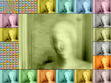 Arts numériques intitulée "Portrait encadré de…" par Jean-Luc Perrault, Œuvre d'art originale