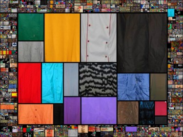 Arts numériques intitulée "Drapeau-Textiles.jpg" par Jean-Luc Perrault, Œuvre d'art originale, Photo montage