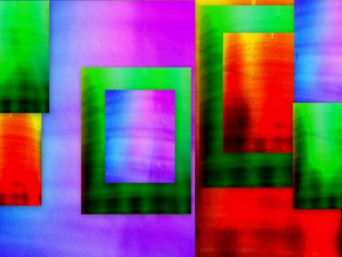 Arts numériques intitulée "Fenêtres LED.jpg" par Jean-Luc Perrault, Œuvre d'art originale, Photo montage