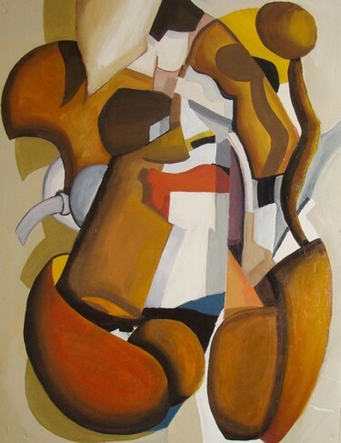 Painting titled "Esquimo" by Jean-Luc Portet, Original Artwork