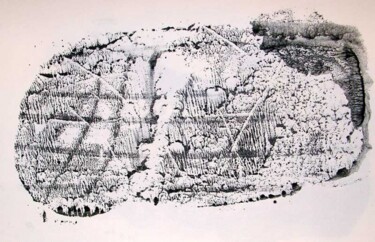 Druckgrafik mit dem Titel "Monotype 2" von Jean-Luc Portet, Original-Kunstwerk