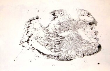 Druckgrafik mit dem Titel "Monotype 8" von Jean-Luc Portet, Original-Kunstwerk