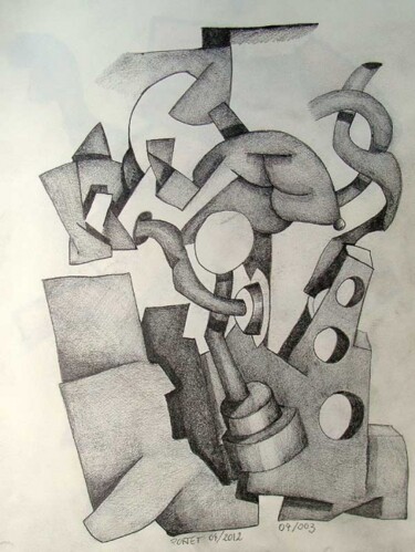 Drawing titled "Dessin 2" by Jean-Luc Portet, Original Artwork