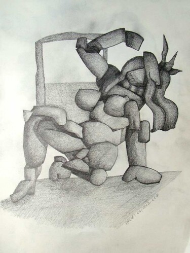 Drawing titled "Dessin 5" by Jean-Luc Portet, Original Artwork