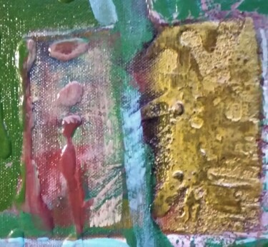 Pintura intitulada "Golden Quartz" por Jean-Luc Richard, Obras de arte originais, Acrílico