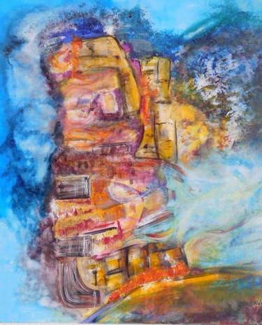 Painting titled "Babel" by Jean-Luc Sert, Original Artwork, Acrylic