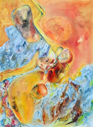 Pintura intitulada "Ardente" por Jean-Luc Sert, Obras de arte originais, Óleo