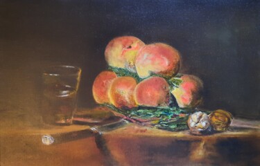Painting titled "Etude d'après Chard…" by Jean-Luc Sert, Original Artwork, Oil