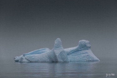 Photography titled "Iceberg en péninsul…" by Jean-Marc Blache, Original Artwork, Digital Photography Mounted on Aluminium