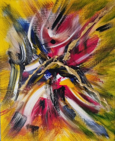 Malerei mit dem Titel "Speed" von Jean Marc Brunet, Original-Kunstwerk, Acryl