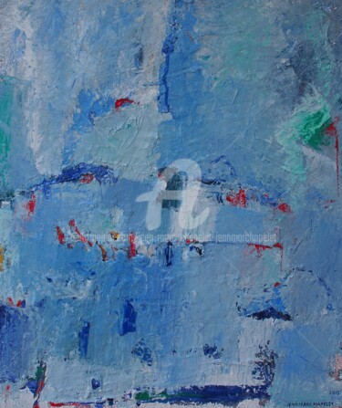Peinture intitulée "Blue quartet" par Jean-Marc Chapelet (jeanmarchapelet), Œuvre d'art originale, Huile