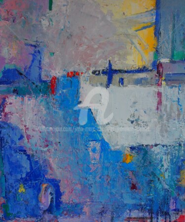 Peinture intitulée "A quai" par Jean-Marc Chapelet (jeanmarchapelet), Œuvre d'art originale, Huile