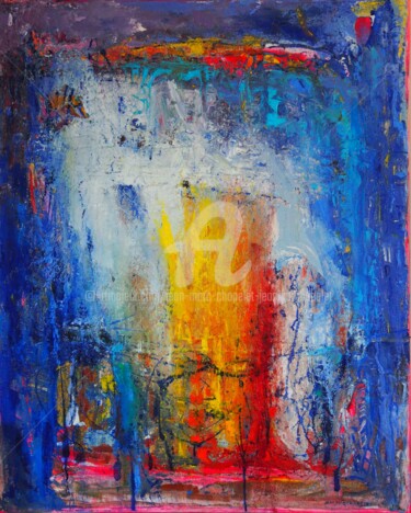 Painting titled "Energie" by Jean-Marc Chapelet (jeanmarchapelet), Original Artwork, Oil
