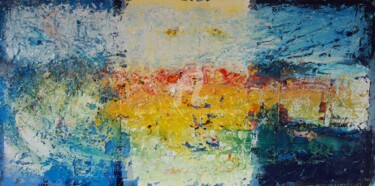 Peinture intitulée "Paysage structuré" par Jean-Marc Chapelet (jeanmarchapelet), Œuvre d'art originale, Huile