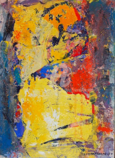 Peinture intitulée "Ouverture en jaune" par Jean-Marc Chapelet (jeanmarchapelet), Œuvre d'art originale, Huile