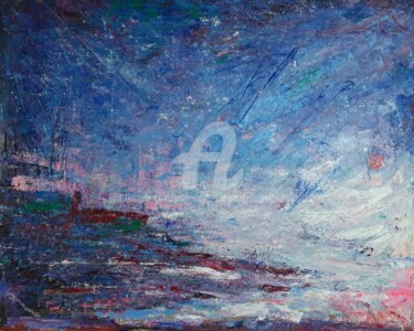 Painting titled "La tempête" by Jean-Marc Chapelet (jeanmarchapelet), Original Artwork, Oil