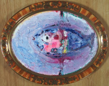 Peinture intitulée "Je m'en fish" par Jean-Marc Chapelet (jeanmarchapelet), Œuvre d'art originale, Huile