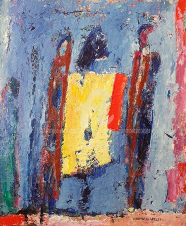 Peinture intitulée "Tempérance et réfle…" par Jean-Marc Chapelet (jeanmarchapelet), Œuvre d'art originale, Huile
