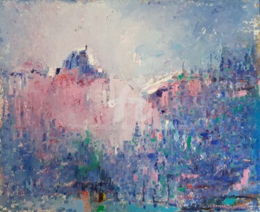 Painting titled "Paysage abstrait" by Jean-Marc Chapelet (jeanmarchapelet), Original Artwork, Oil