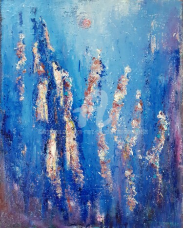 Картина под названием "Exode" - Jean-Marc Chapelet (jeanmarchapelet), Подлинное произведение искусства, Масло