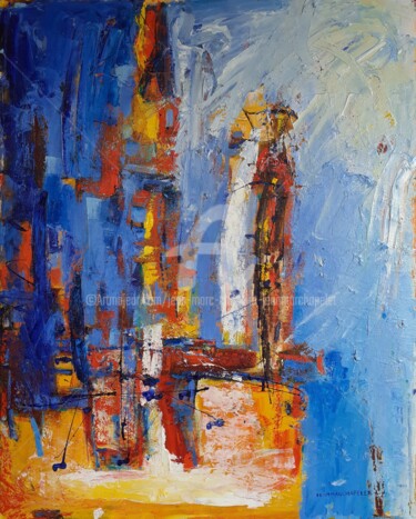 Painting titled "Sérendipité" by Jean-Marc Chapelet (jeanmarchapelet), Original Artwork, Oil