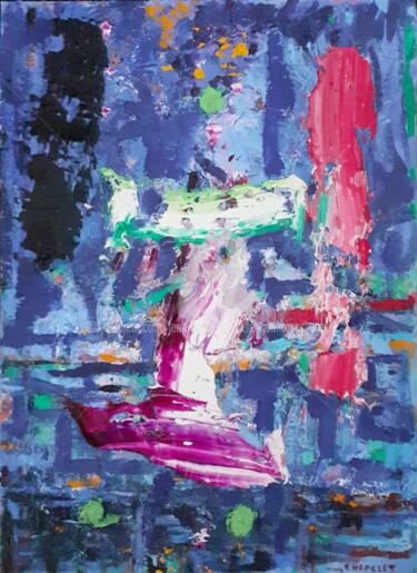 Картина под названием "Intuition" - Jean-Marc Chapelet (jeanmarchapelet), Подлинное произведение искусства, Масло