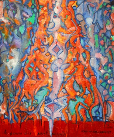 Peinture intitulée "La danse des sentim…" par Jean-Marc Chapelet (jeanmarchapelet), Œuvre d'art originale, Huile