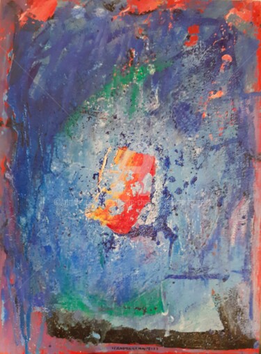 Peinture intitulée "Abstraction lyrifiq…" par Jean-Marc Chapelet (jeanmarchapelet), Œuvre d'art originale, Huile