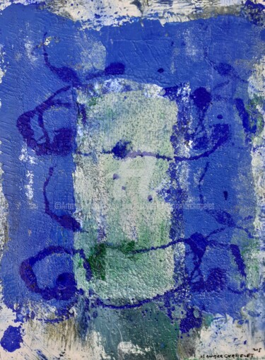 Картина под названием "Abstraction Lyrifiq…" - Jean-Marc Chapelet (jeanmarchapelet), Подлинное произведение искусства, Акрил