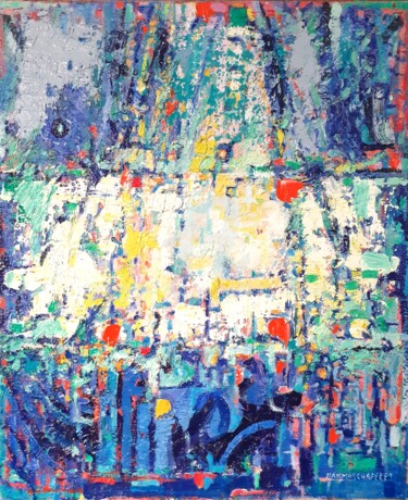 Malerei mit dem Titel "Abstraction Lyrifiq…" von Jean-Marc Chapelet (jeanmarchapelet), Original-Kunstwerk, Öl
