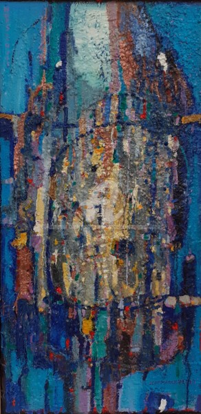 Картина под названием "Hors sujet" - Jean-Marc Chapelet (jeanmarchapelet), Подлинное произведение искусства, Масло