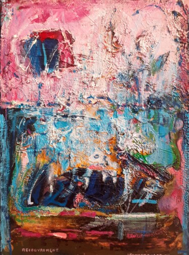 Картина под названием "Recouvrement (série)" - Jean-Marc Chapelet (jeanmarchapelet), Подлинное произведение искусства, Масло